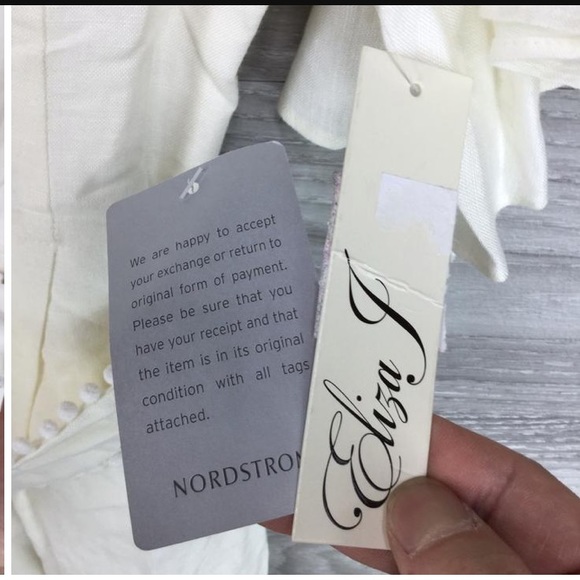 Eliza J Bell-Sleeve Pompom Sash Linen Blend Dress - Picture 8 of 14